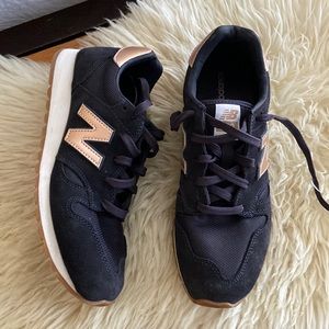 New Balance for J. Crew Navy and Rose Gold 520 Sneakers